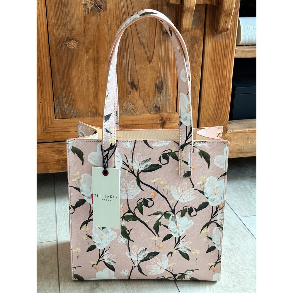 Ted Baker London "The Icon" Pink Floral Tote Bag NWT